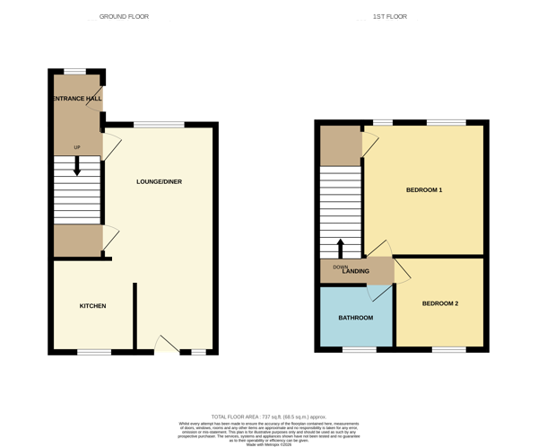 23 High Poplars, Bradford, West Yorkshire BD2 1NG floorplan