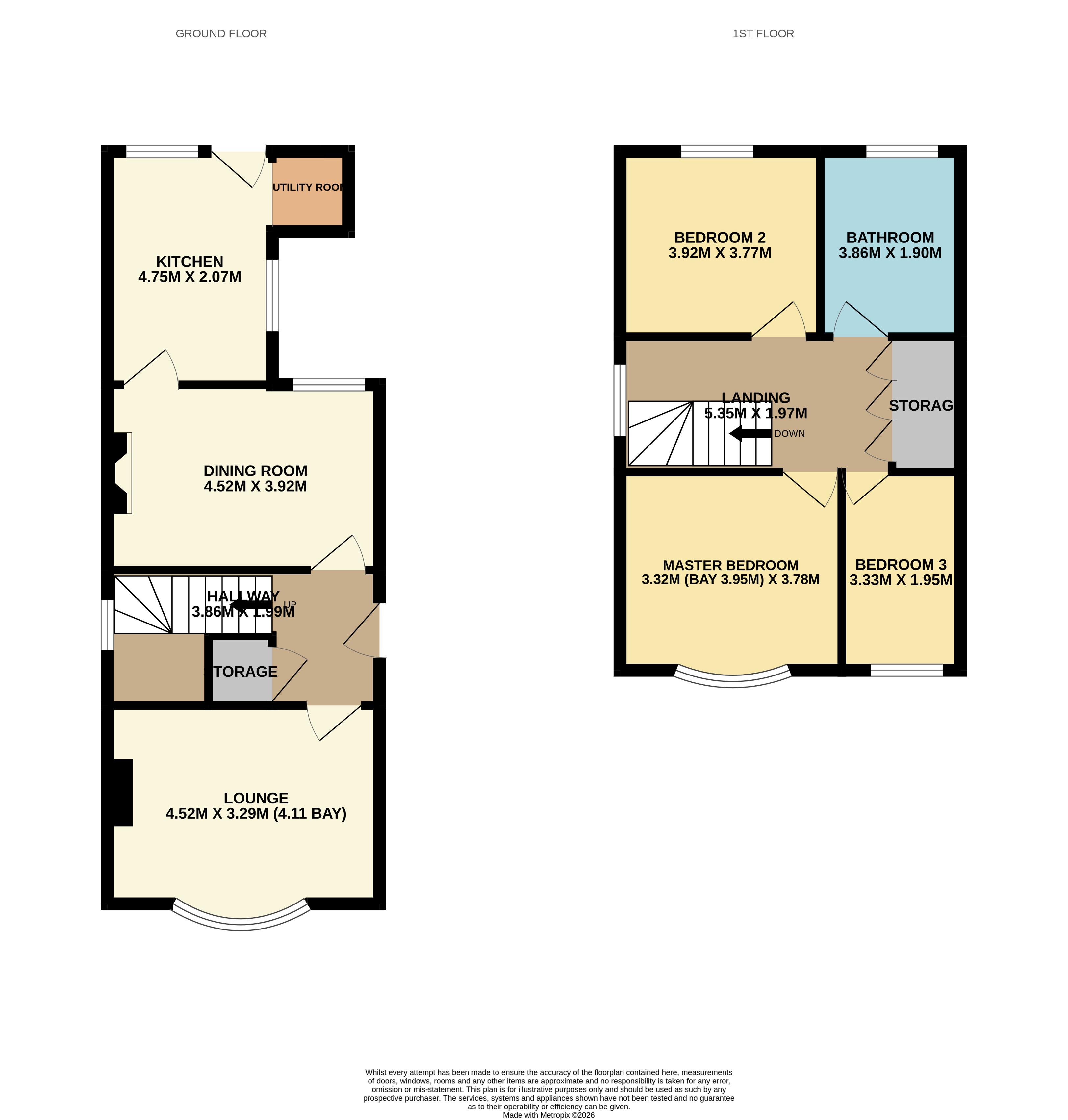 44A Loscoe Road, Heanor, Derbyshire DE75 7FF floorplan
