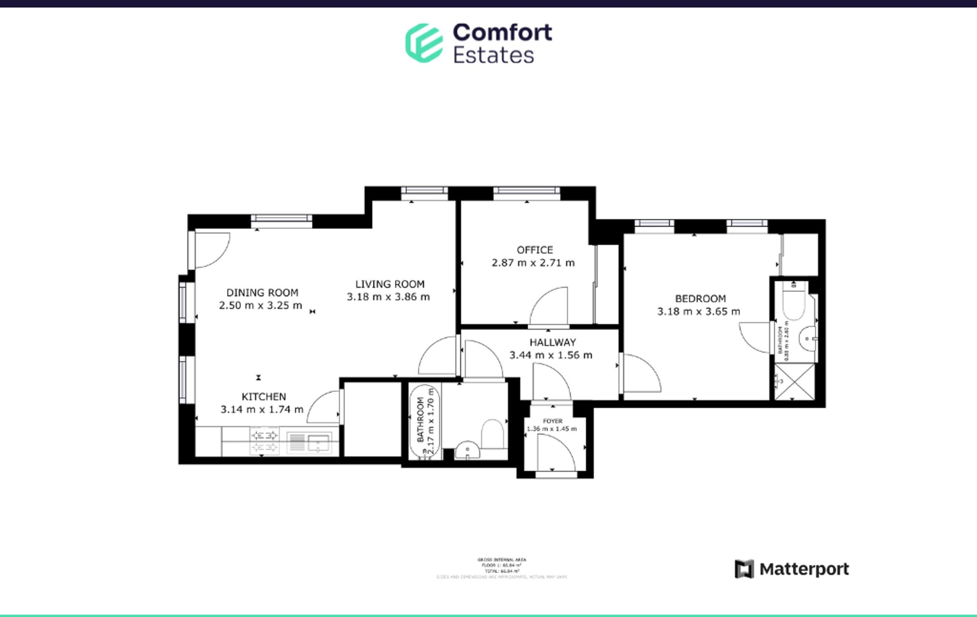 Apartment 18, Enfield House, 18 Low Pavement, Nottingham NG1 7DG floorplan
