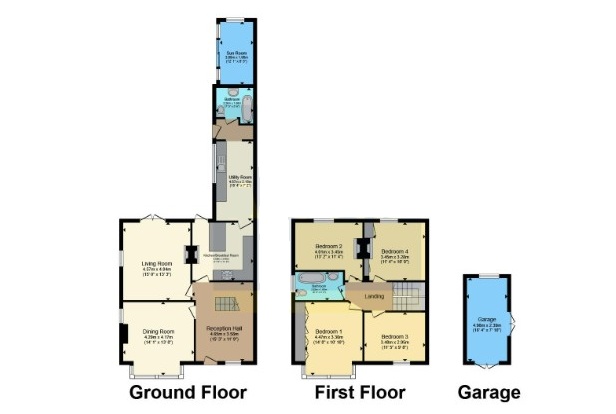 34 Colvile Road, Wisbech, Cambridgeshire PE13 2ET floorplan
