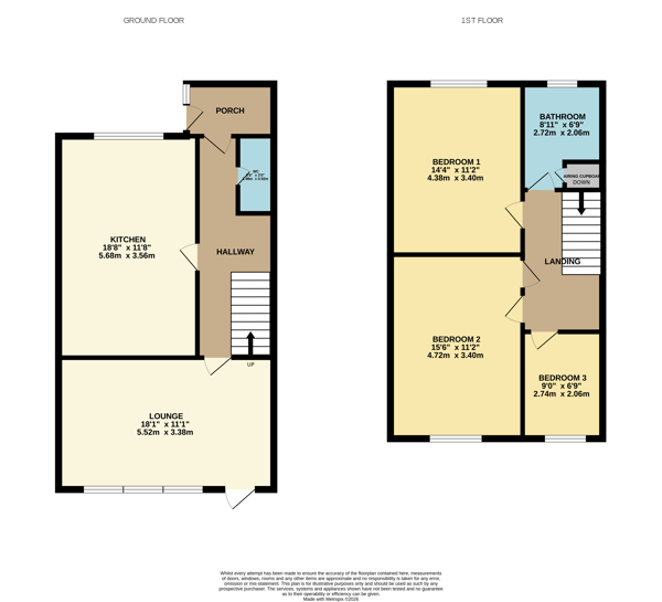 110 Cambrian, Tamworth, Staffordshire B77 2EF floorplan