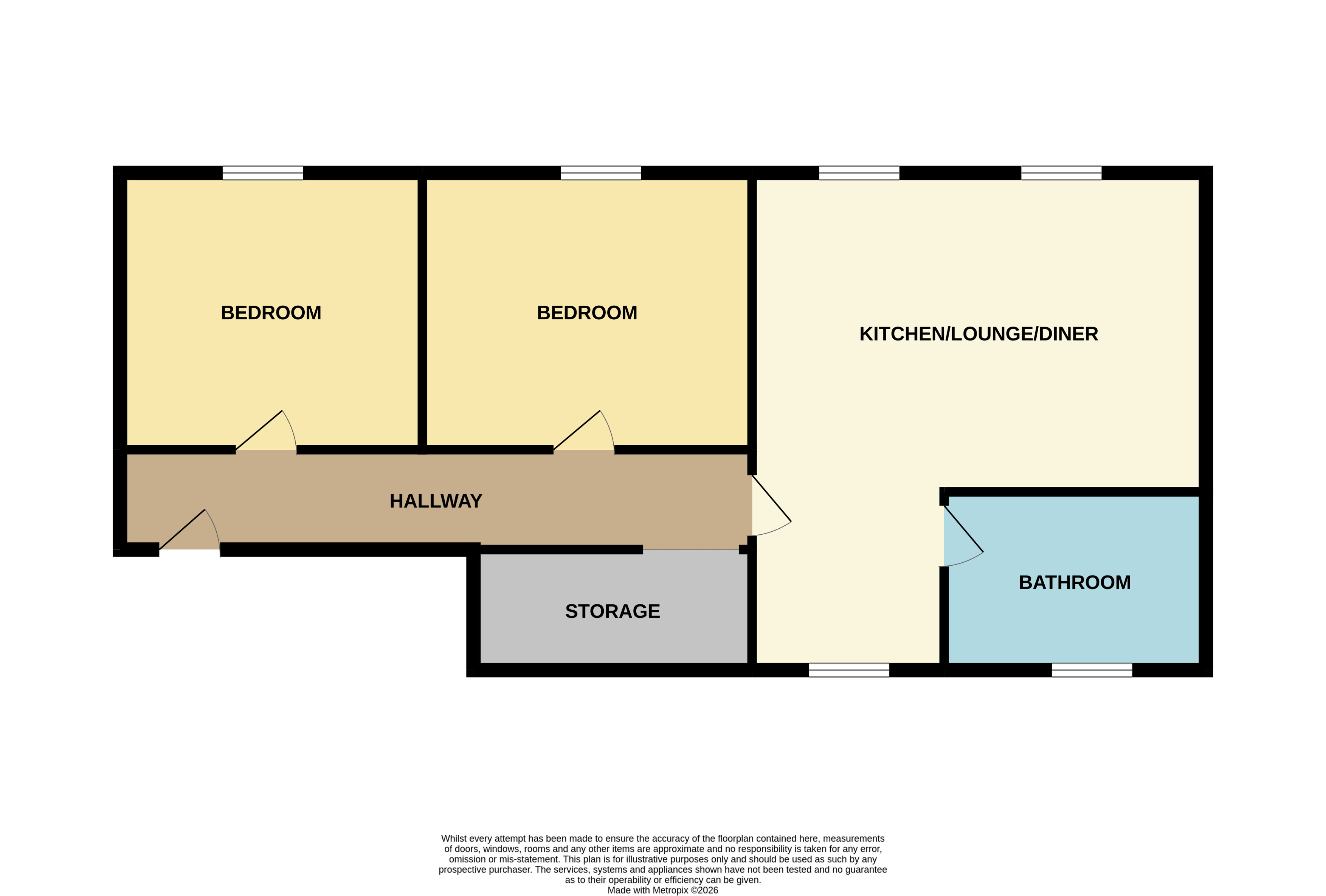 Flats 3 and 4, 157 High Street, Burton-On-Trent, Staffordshire DE14 1JE floorplan