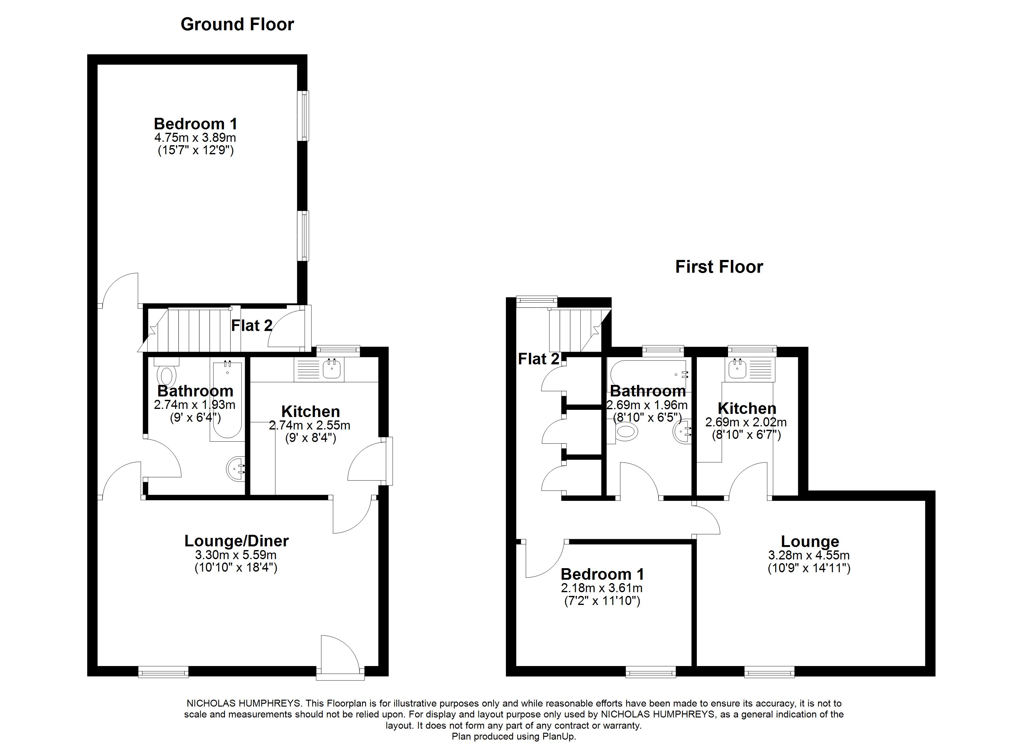 115 & 116 Moor Street, Burton-On-Trent, Staffordshire DE14 3SU floorplan