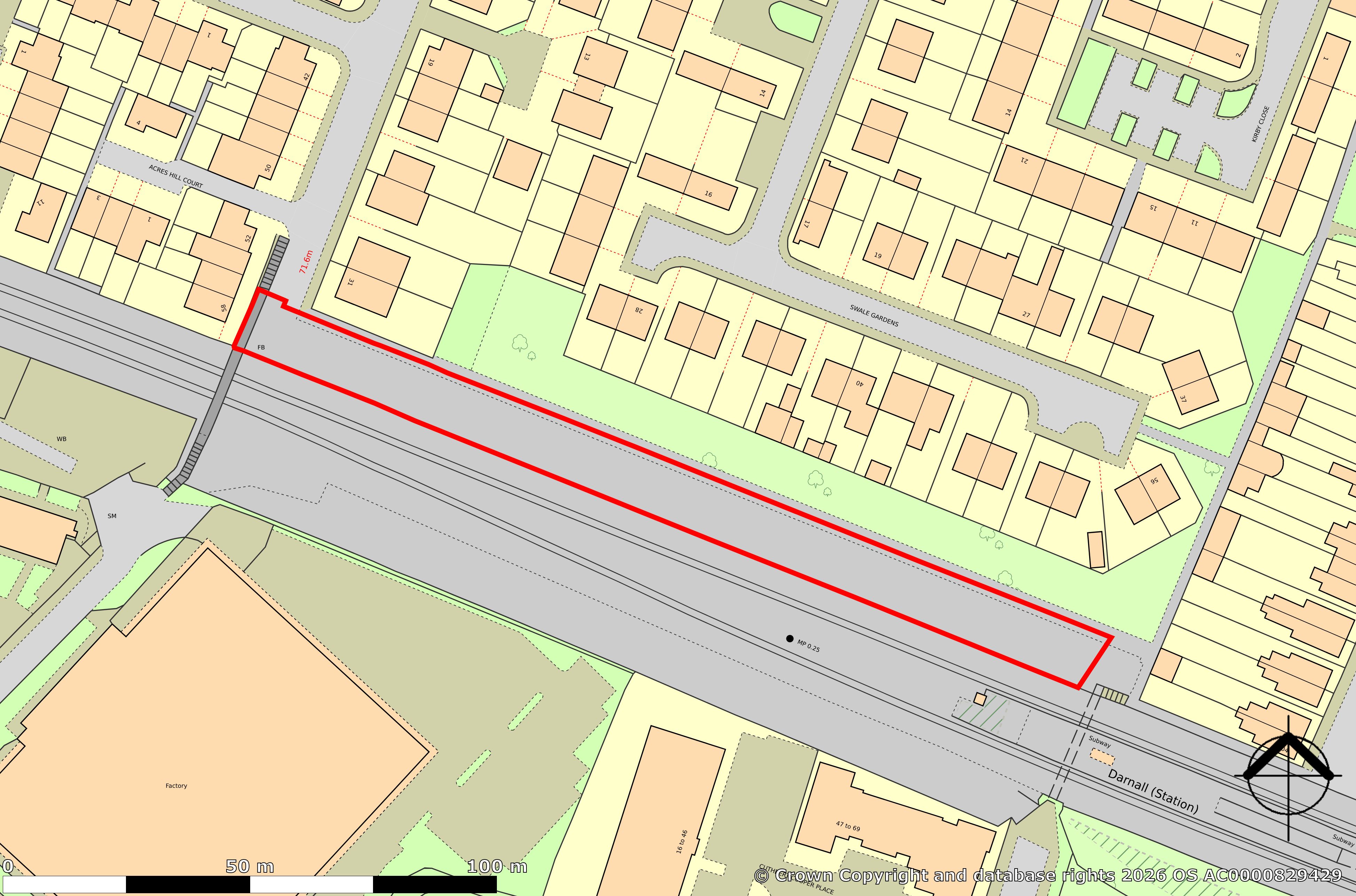 Land to the rear of 28-52 Swale Gardens, off Acres Hill Road, Darnall, Sheffield, South Yorkshire S9 3DB