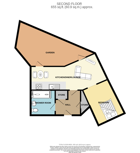Apartment 13, 30 East Bond Street, Leicester, Leicestershire LE1 4SX floorplan