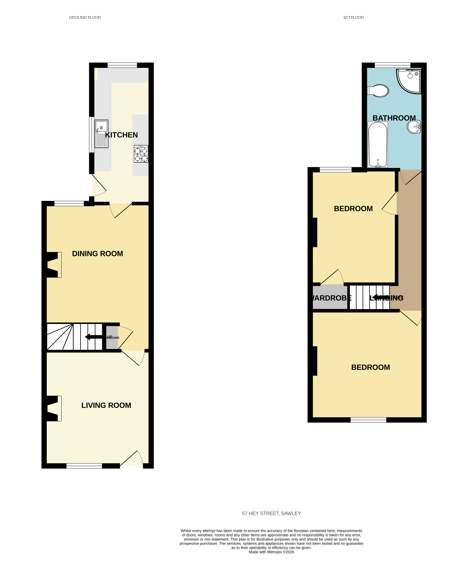 61 Hey Street, Sawley, Nottingham, Nottinghamshire NG10 3HA floorplan
