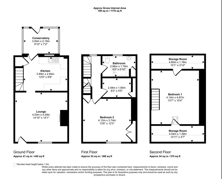 5 Brookfield Terrace, Todmorden, West Yorkshire OL14 8LB floorplan