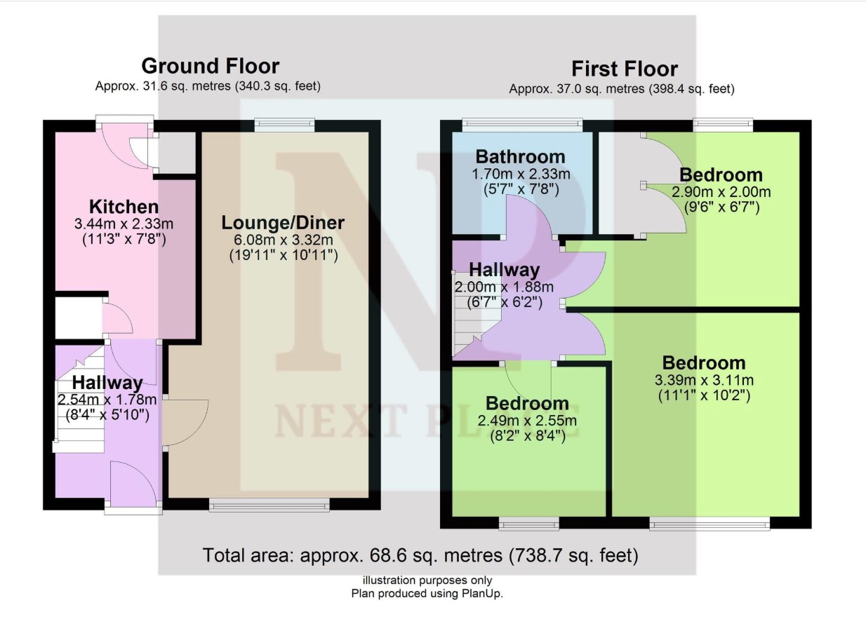 46 Beech Road, Tamworth, Staffordshire B79 8QG floorplan