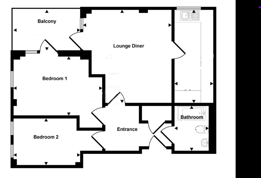 Flat 1, Regnas Heights, 198 High Street, Ilford IG1 1LR floorplan