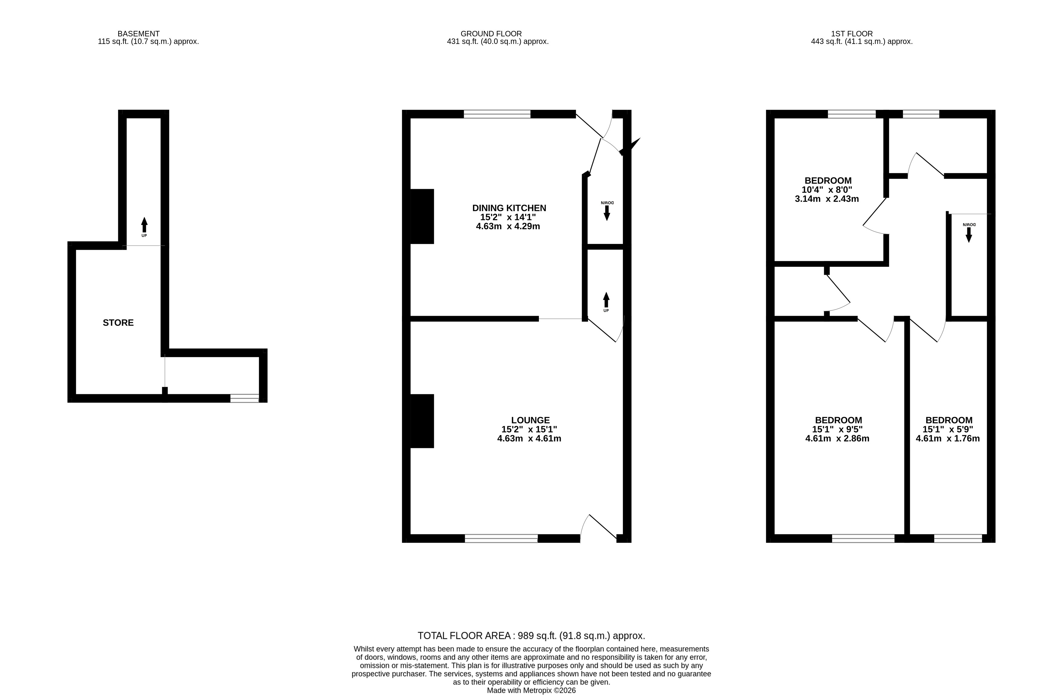 142 Lowtown, Pudsey, West Yorkshire LS28 9AY floorplan