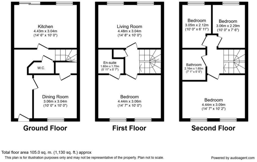 34 Weavers Close, Whitwick, Coalville, Leicestershire LE67 5DU floorplan