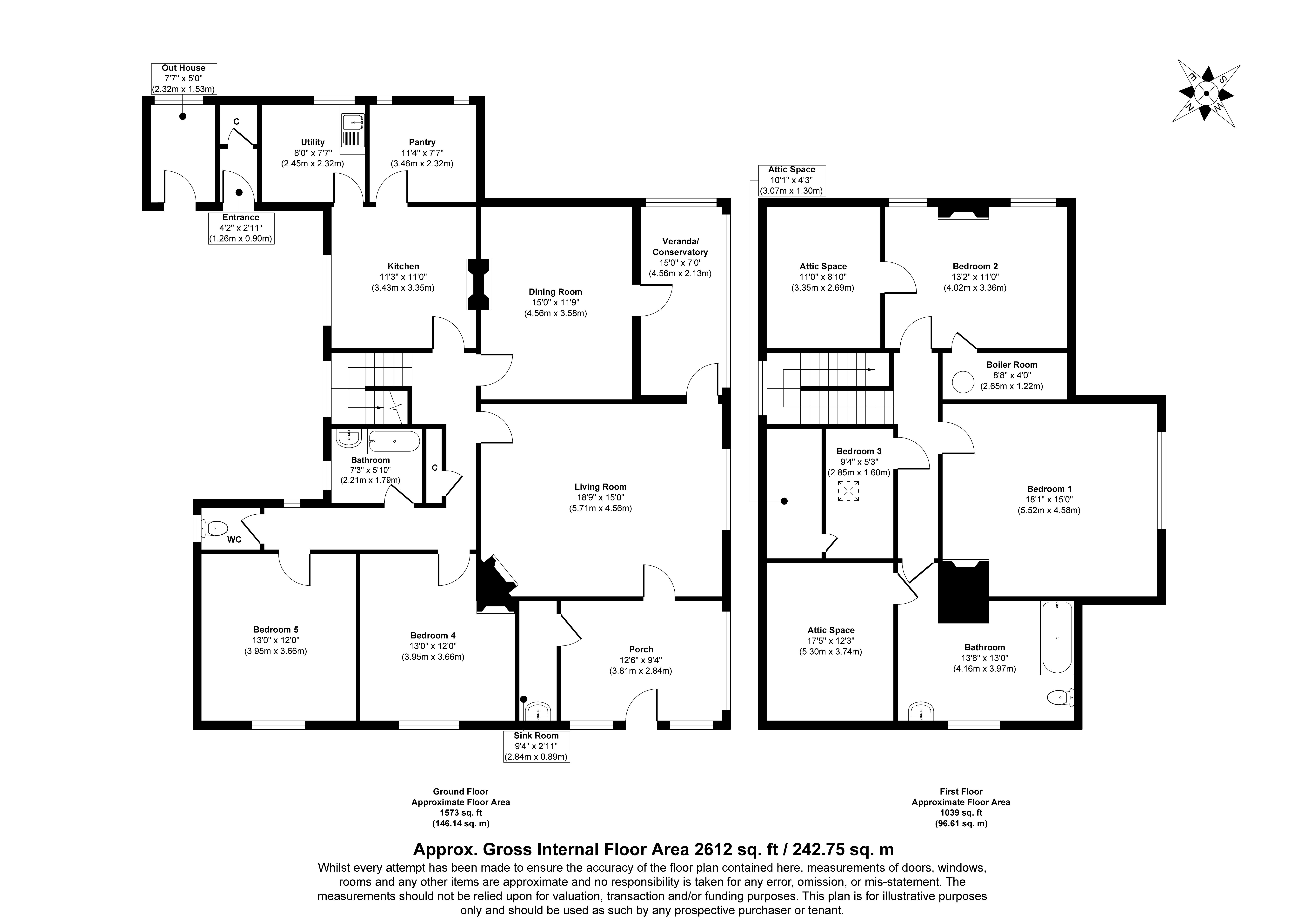Brampton House, 32 West Drive, Porthcawl, Mid Glamorgan CF36 3HS