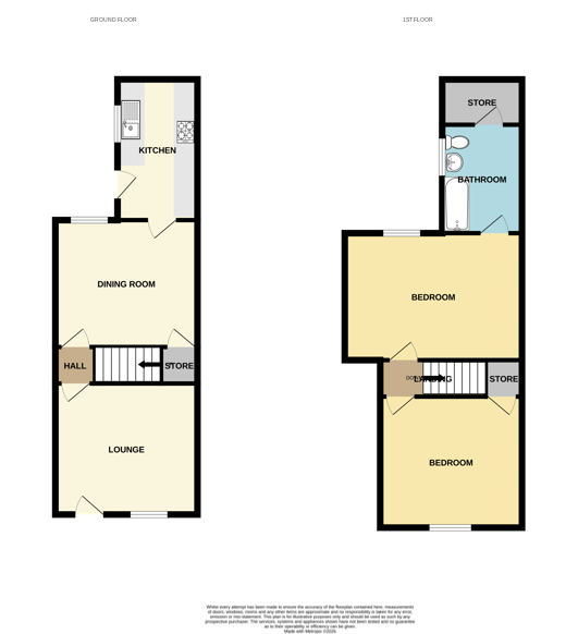 52 Waterloo Street, Burton-On-Trent, Staffordshire DE14 2NB floorplan