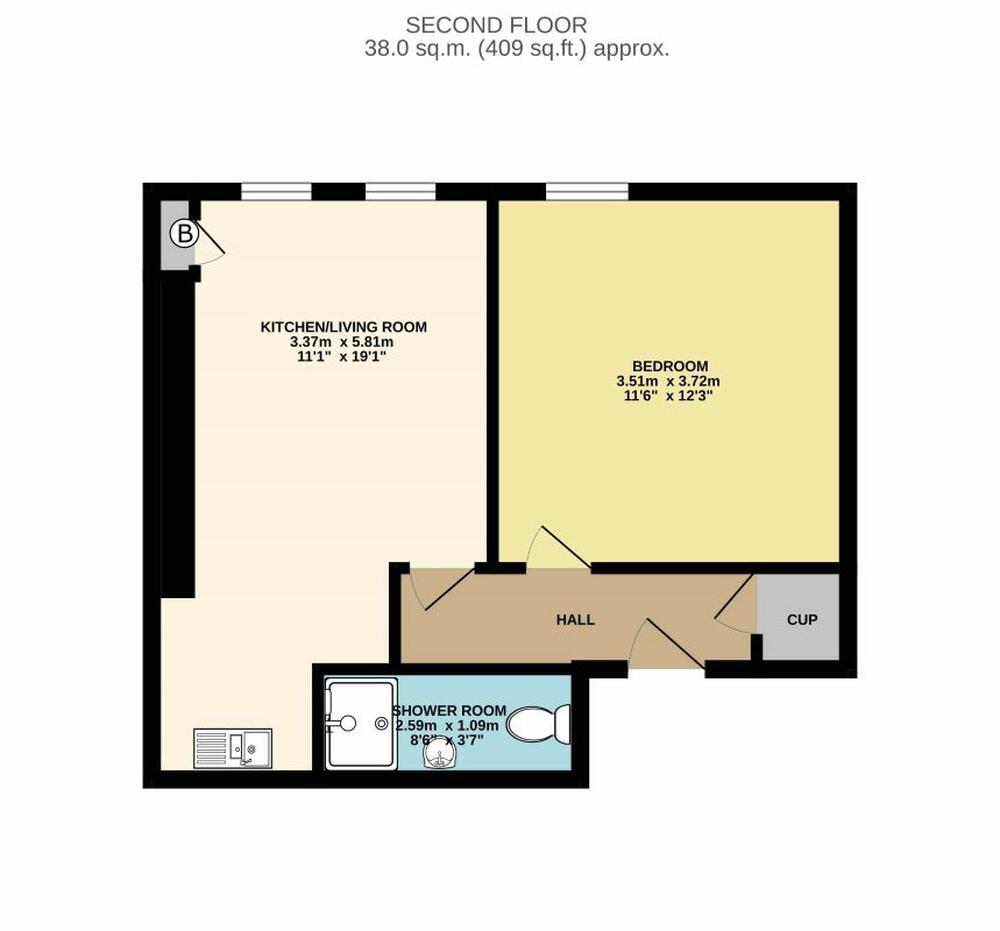 Photo of 2F2, 10 Downfield Place, Edinburgh, Dalry EH11 2EN