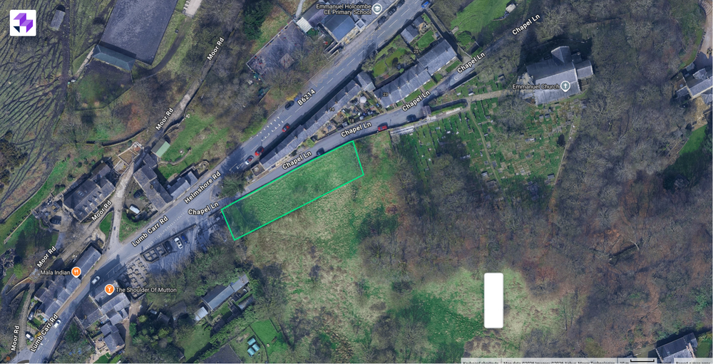 Photo of Land South of Chapel Lane, Holcombe, Bury, Lancashire BL8 4NB